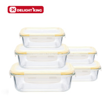 Heat Resistant High Borosilicate Glass Food Containers